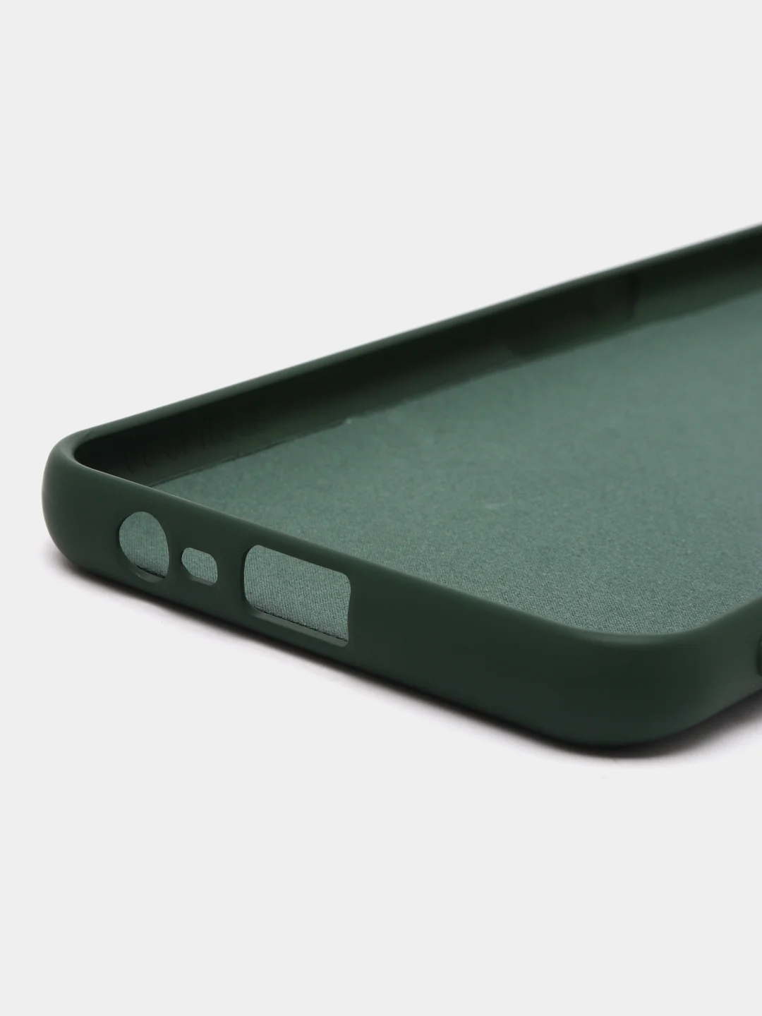 Тёмно-зелёный чехол Silicone Cover для Realme C31 / Реалми С30 силиконовый