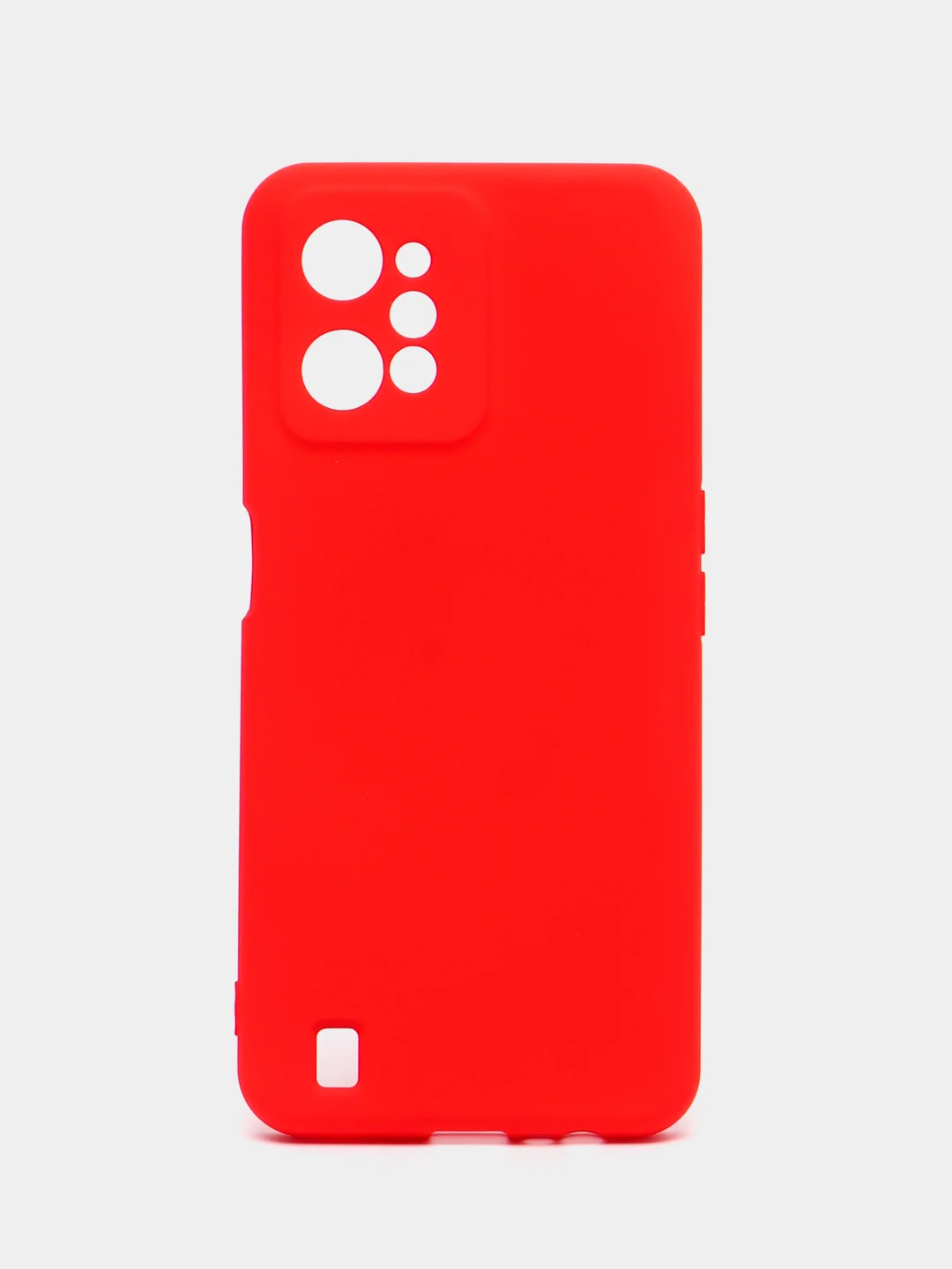 Красный чехол Silicone Cover для Realme C31 / Реалми С30 силиконовый