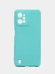 Бирюзовый чехол Silicone Cover для Realme C31 / Реалми С30 силиконовый