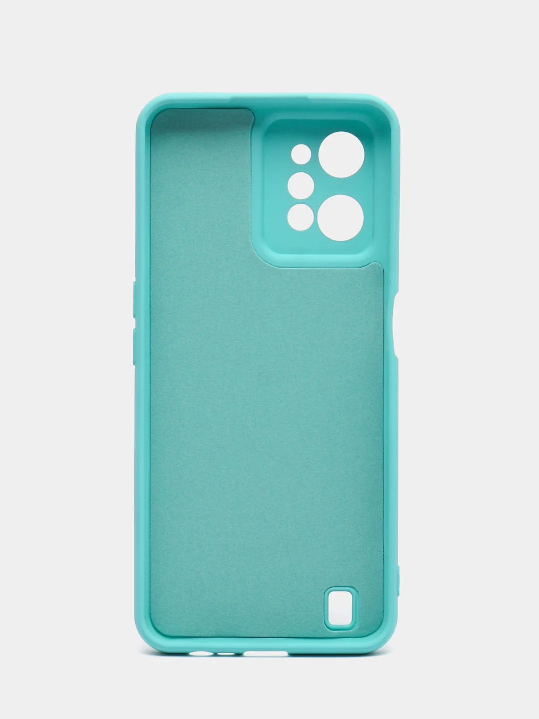 Бирюзовый чехол Silicone Cover для Realme C31 / Реалми С30 силиконовый
