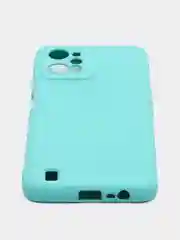Бирюзовый чехол Silicone Cover для Realme C31 / Реалми С30 силиконовый