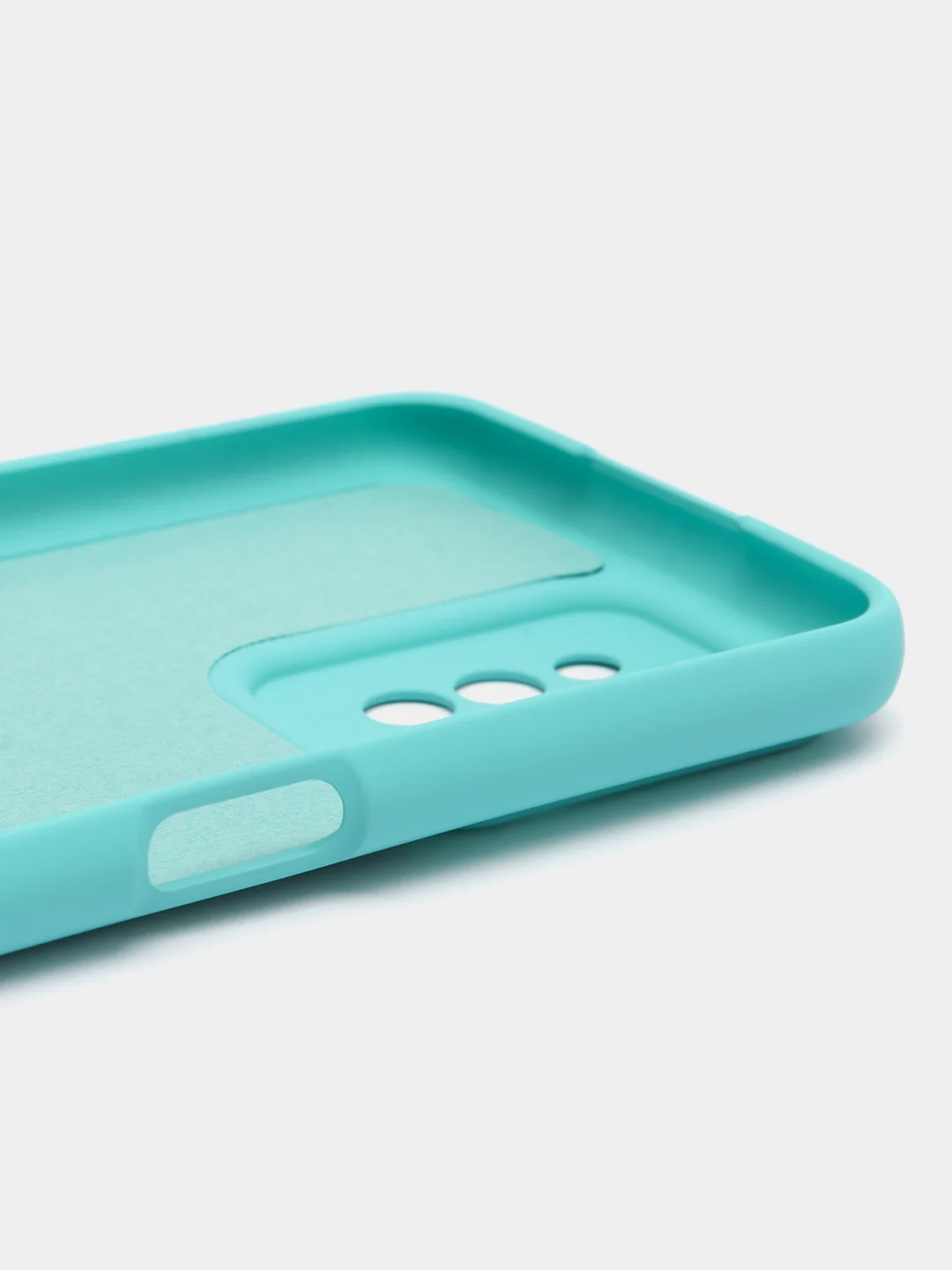 Бирюзовый чехол Silicone Cover для Realme C31 / Реалми С30 силиконовый