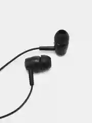 Черный наушники проводные Earphones Bass L29, вакуумные, с микрофоном, длина 1,2 м