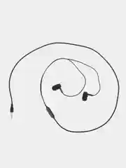 Черный наушники проводные Earphones Bass L29, вакуумные, с микрофоном, длина 1,2 м
