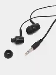 Черный наушники проводные Earphones Bass L29, вакуумные, с микрофоном, длина 1,2 м