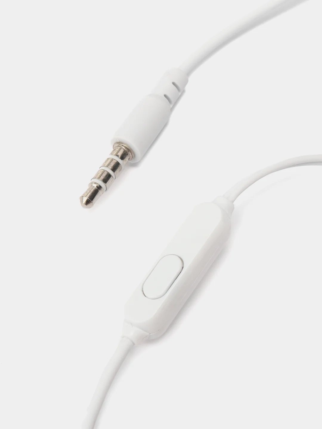 Белый наушники проводные Earphones Bass L29, вакуумные, с микрофоном, длина 1,2 м