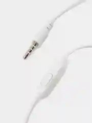 Белый наушники проводные Earphones Bass L29, вакуумные, с микрофоном, длина 1,2 м