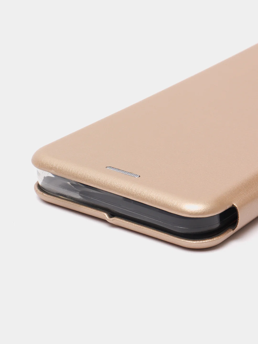 Золотой чехол-книжка для Realme C33 / Реалми С33