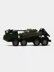 Военный тягач "Щит", с танком
