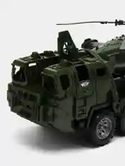 Военный тягач "Щит", с вертолетом