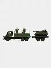 Грузовик инерционный "Военный спецназ", с солдатами и техникой