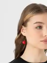 Коралловый серьги шар "Феличита", фурнитура под серебро: 3 вида