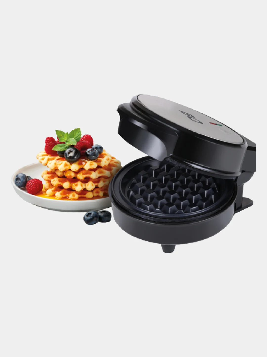 Черный электрическая вафельница BQ ST1002, 700 Вт, антипригарная
