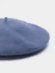 Синий меланж берет