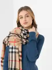 Хаки шарф женский, зимний шарф , палантин , в клетку,леопард , подарок девушке