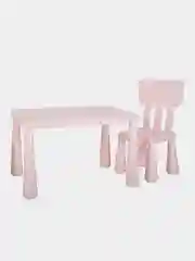 Розовый детский стол и стул, комплект мебели (Маммут) Mamot