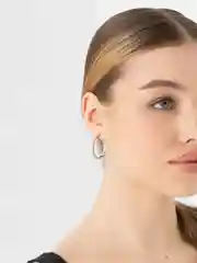 Серьги кольца конго, алмазная огранка