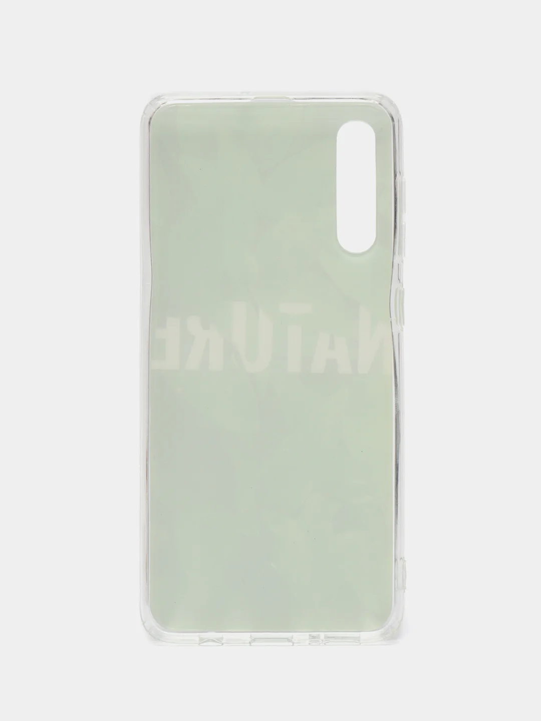 Тёмно-зелёный чехол силиконовый Samsung Galaxy A50 / A50s / A30s (Галакси), с рисунком
