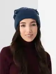 Синий шапка женская Звезда
