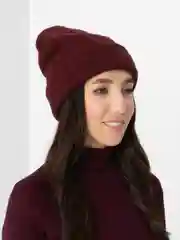 Бордовый шапка женская Звезда