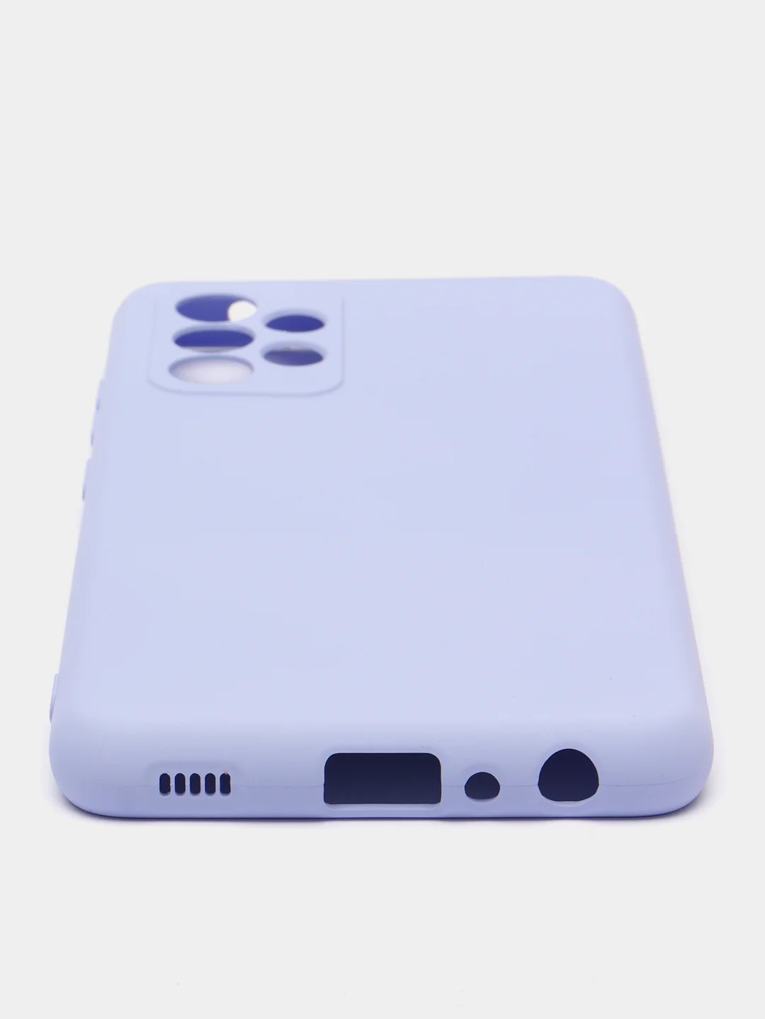 Сиреневый чехол Samsung Galaxy A52 / A52s, Галакси А52, силиконовый Silicone Cover с закрытым низом