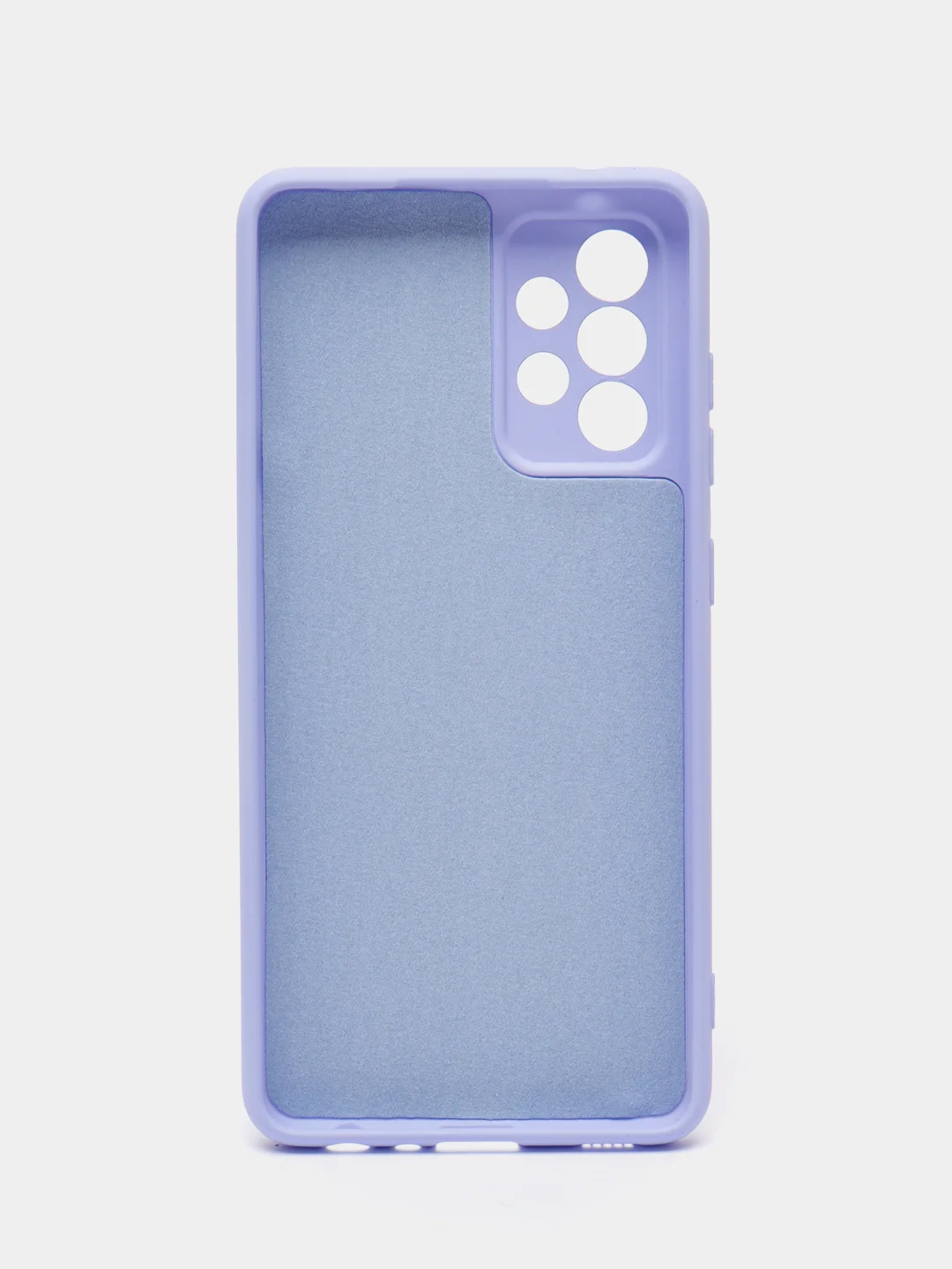Сиреневый чехол Samsung Galaxy A52 / A52s, Галакси А52, силиконовый Silicone Cover с закрытым низом