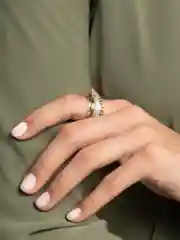 Серый меланж набор колец, 3 штуки