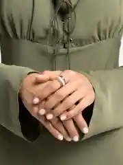 Розовый набор колец, 3 штуки