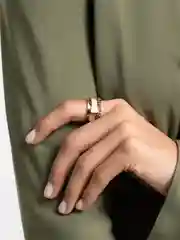 Белый набор колец, 3 штуки