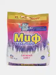 Стиральный порошок Миф "Аквапудра. Свежий цвет", 26 стирок, 4 кг