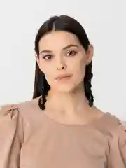 Лайм серьги длинные rose petal, вечерние серьги с лепестками