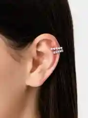 Серебряный серьга-кафф