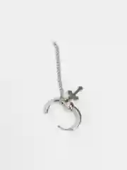 Серебряный серьги кольца, серьги кресты из стали, висячие серьги женские, мужские бижутерия, 1 шт