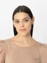 Серьги, черные Пуговицы