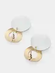 Белый серьги гвоздики Amata