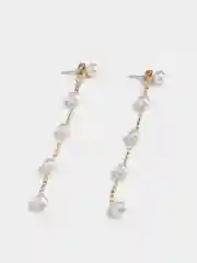Серьги подвески с жемчугом Adela, длинные