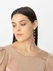 Серьги подвески с жемчугом Adela, длинные