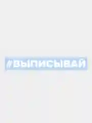 Наклейка на авто "Выписывай"