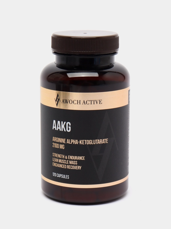 БАД к пище AWOCH ACTIVE AAKG, Аргинин Альфа-Кетоглутарат, 2100 мг, 120 капсул