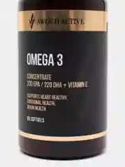 БАД к пище AWOCH ACTIVE Омега 3, с витамином Е, 330 EPA / 220 DHA, 60 капсул