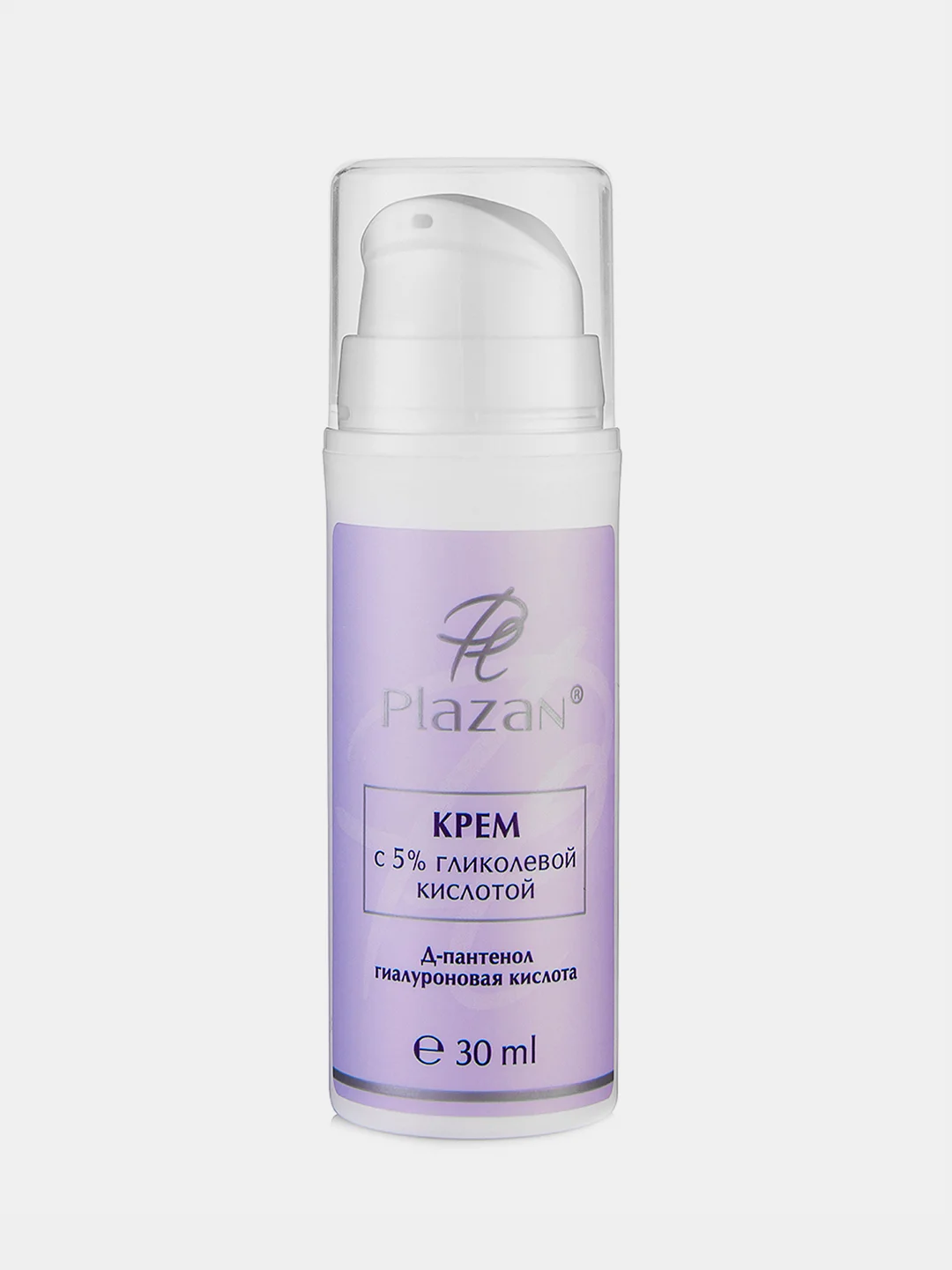 Крем с 5% гликолевой кислотой. Регенерация + Уход Plazan, 30 mL