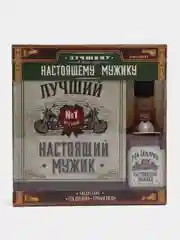 Набор "Настоящему мужику": гель для душа во флаконе виски 250 мл, ежедневник А5, 80 л