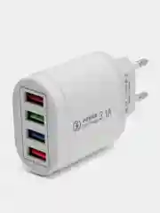 Сетевое зарядное устройство для телефона на 4USB выхода. 3.1А. зарядник для телефона
