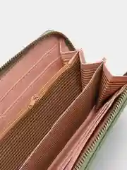 Мятный кошелек женский, из экокожи