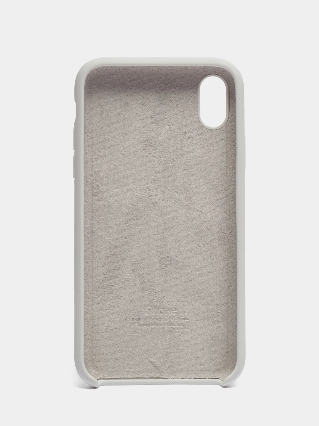 Бежевый меланж чехол Silicone Case для iPhone XR