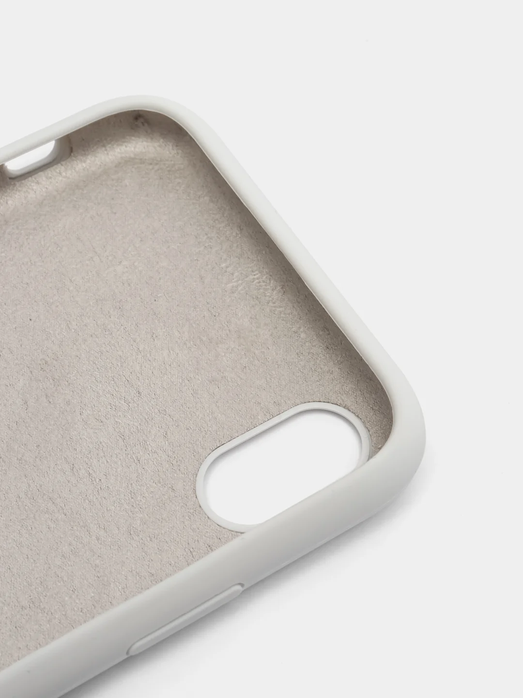 Бежевый меланж чехол Silicone Case для iPhone XR