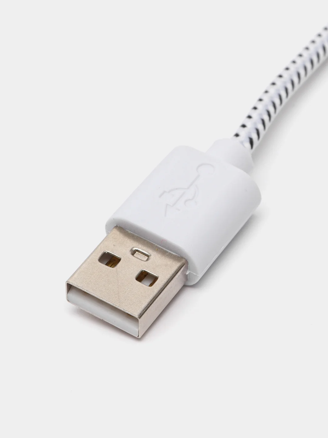 Белый кабель microUsb / Type-C для зарядки и передачи данных