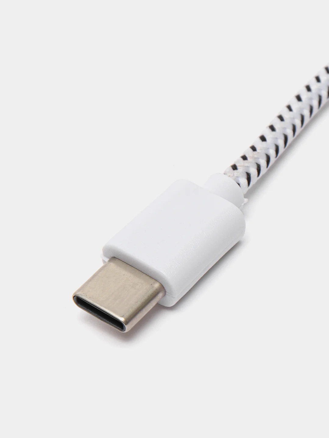 Белый кабель microUsb / Type-C для зарядки и передачи данных