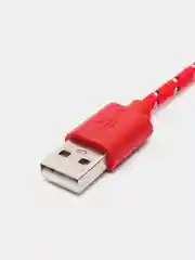 Красный кабель microUsb / Type-C для зарядки и передачи данных