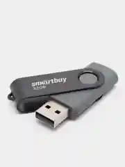 Черный флешка SmartBuy Twist USB 2.0, 4 объема
